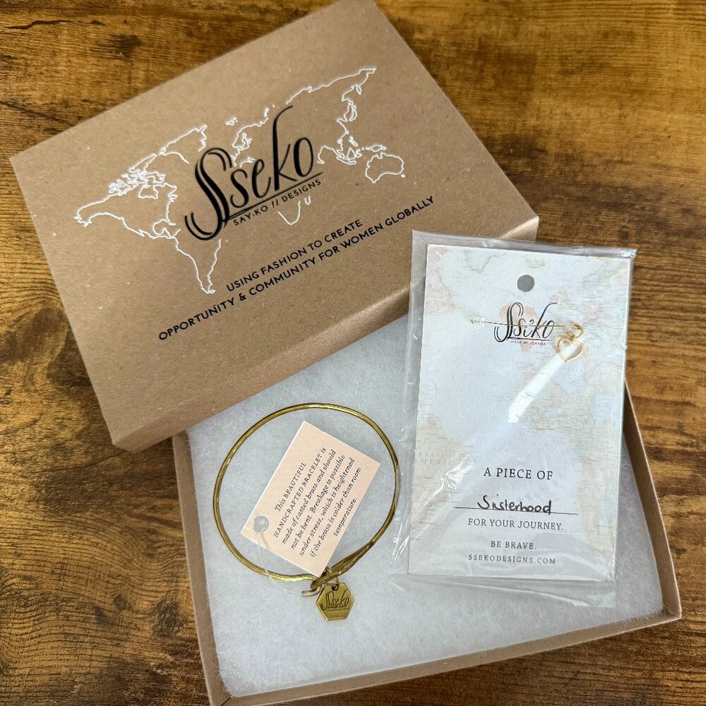 Sseko Bracelet with Sisterhood Charm